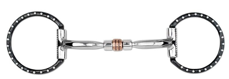 Myler Black Western Comfort Snaffle Copper Roller