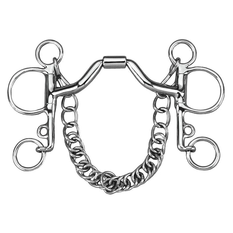 Myler SS Pelham Ported Barrel