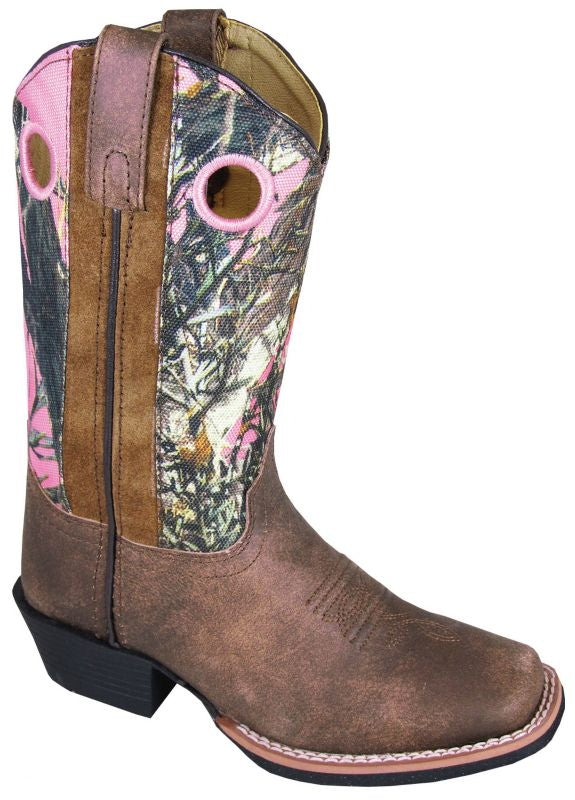 Smoky Mtn Kids True Timber Camo Sq Boots