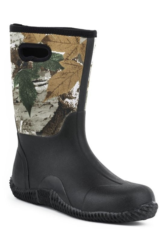 Roper Ladies Rubber Camo Barn Boots