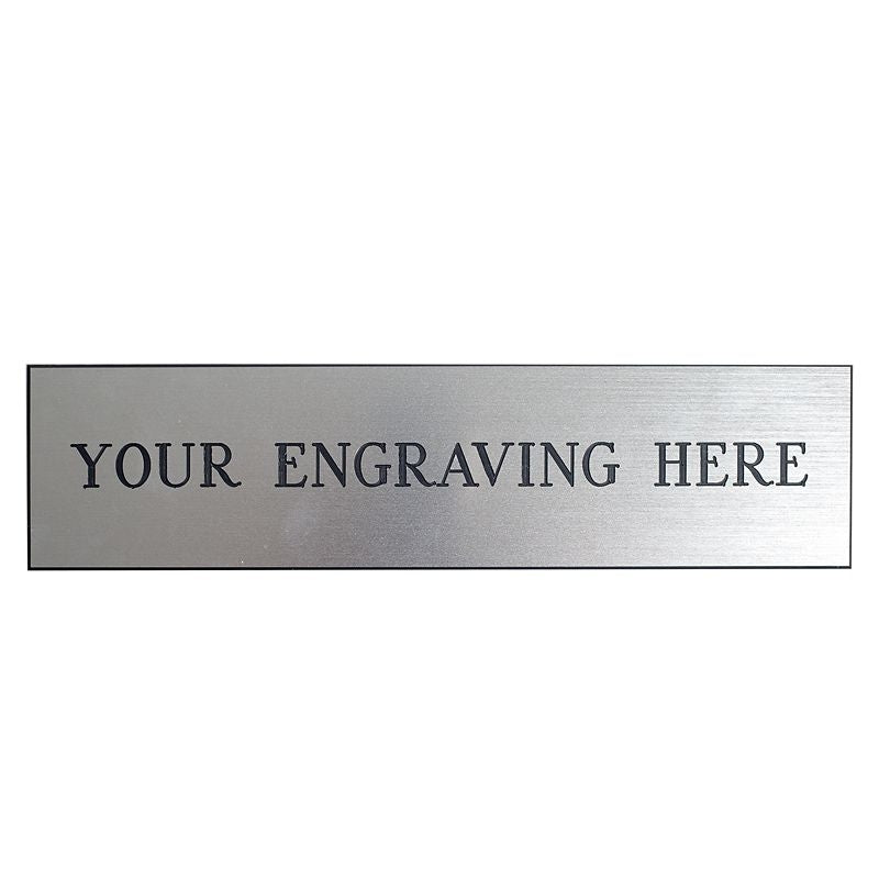 Personalized Stall Plate Metallic Look