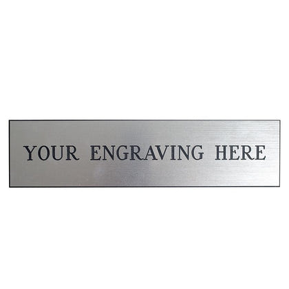 Personalized Stall Plate Metallic Look