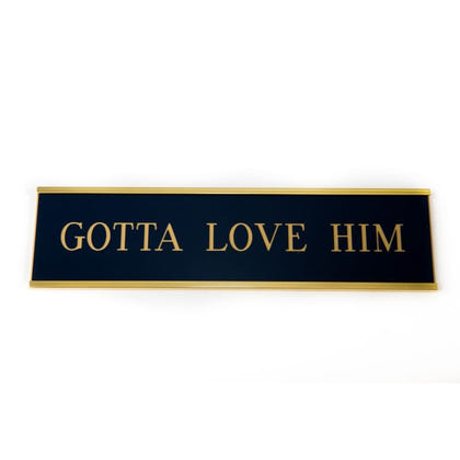 Personalized Stall Plate Metallic Look