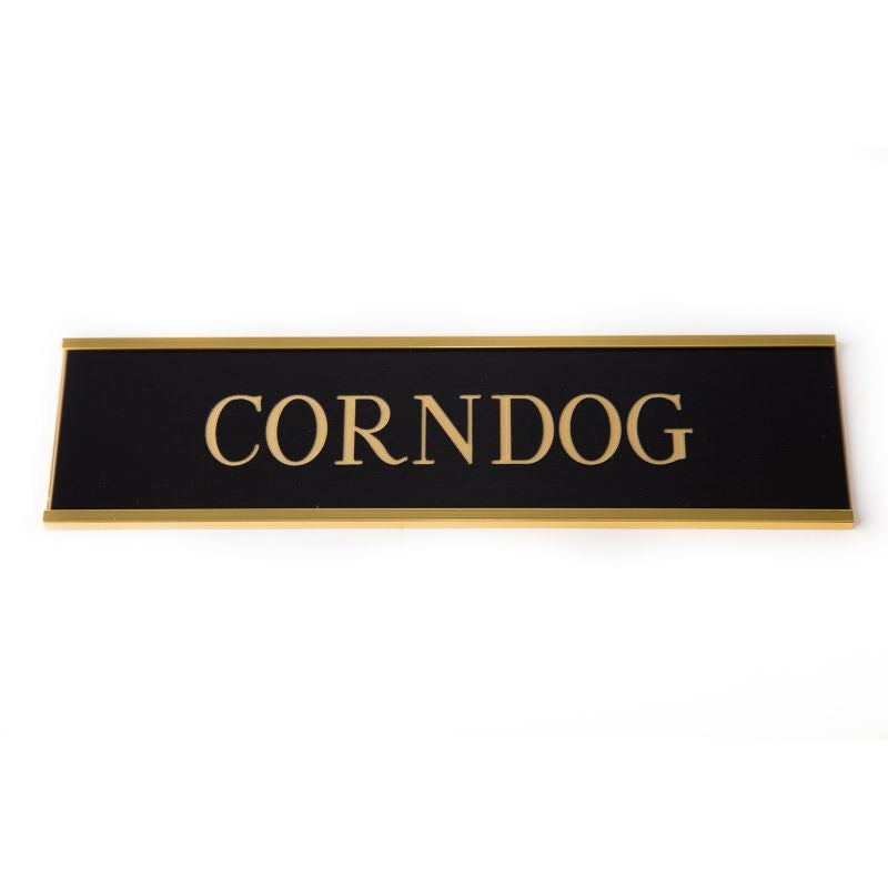 Personalized Stall Plate Metallic Look