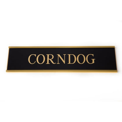Personalized Stall Plate Metallic Look