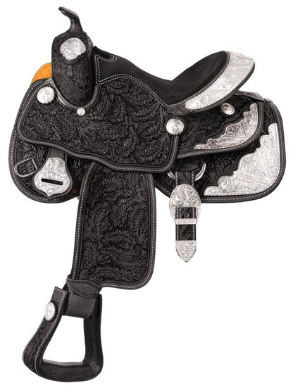 Silver Royal Oak V Silver Trim Youth Saddle
