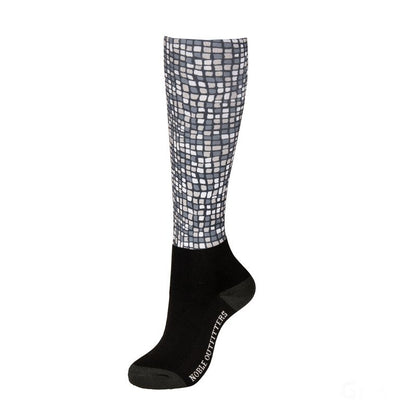 Over The Calf Printed Merino Wool Peddies