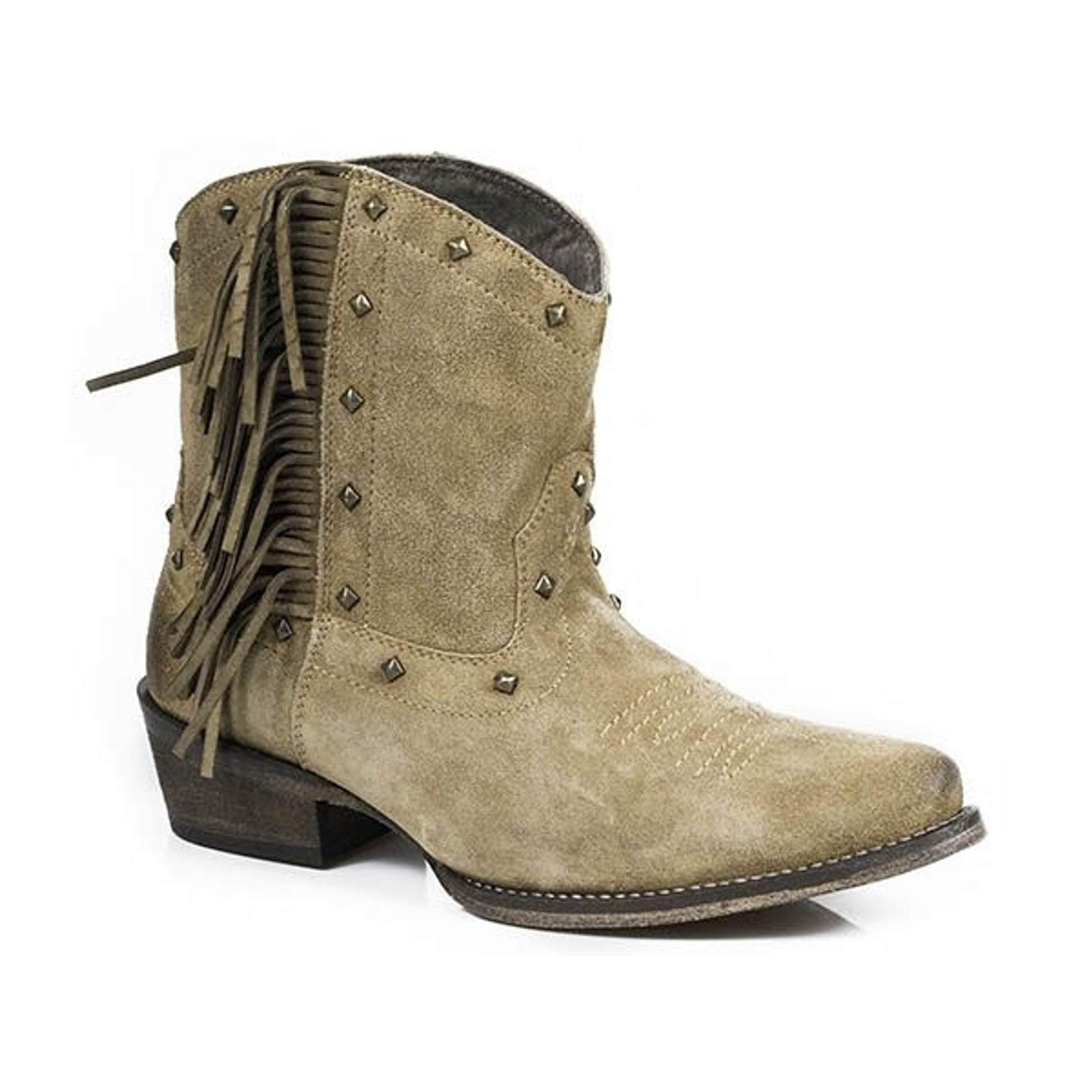Roper Ladies Sassy Snip Toe Brown Shorty Boot