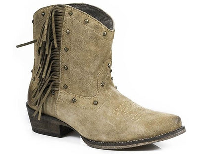 Roper Ladies Sassy Snip Toe Brown Shorty Boot