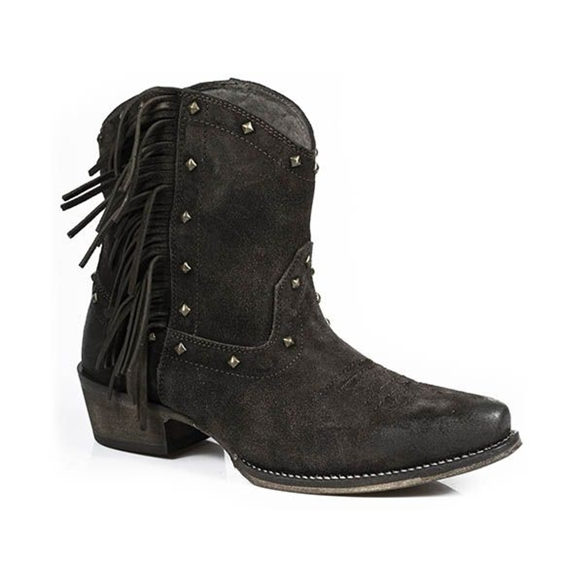 Roper Ladies Sassy Snip Toe Brown Shorty Boot