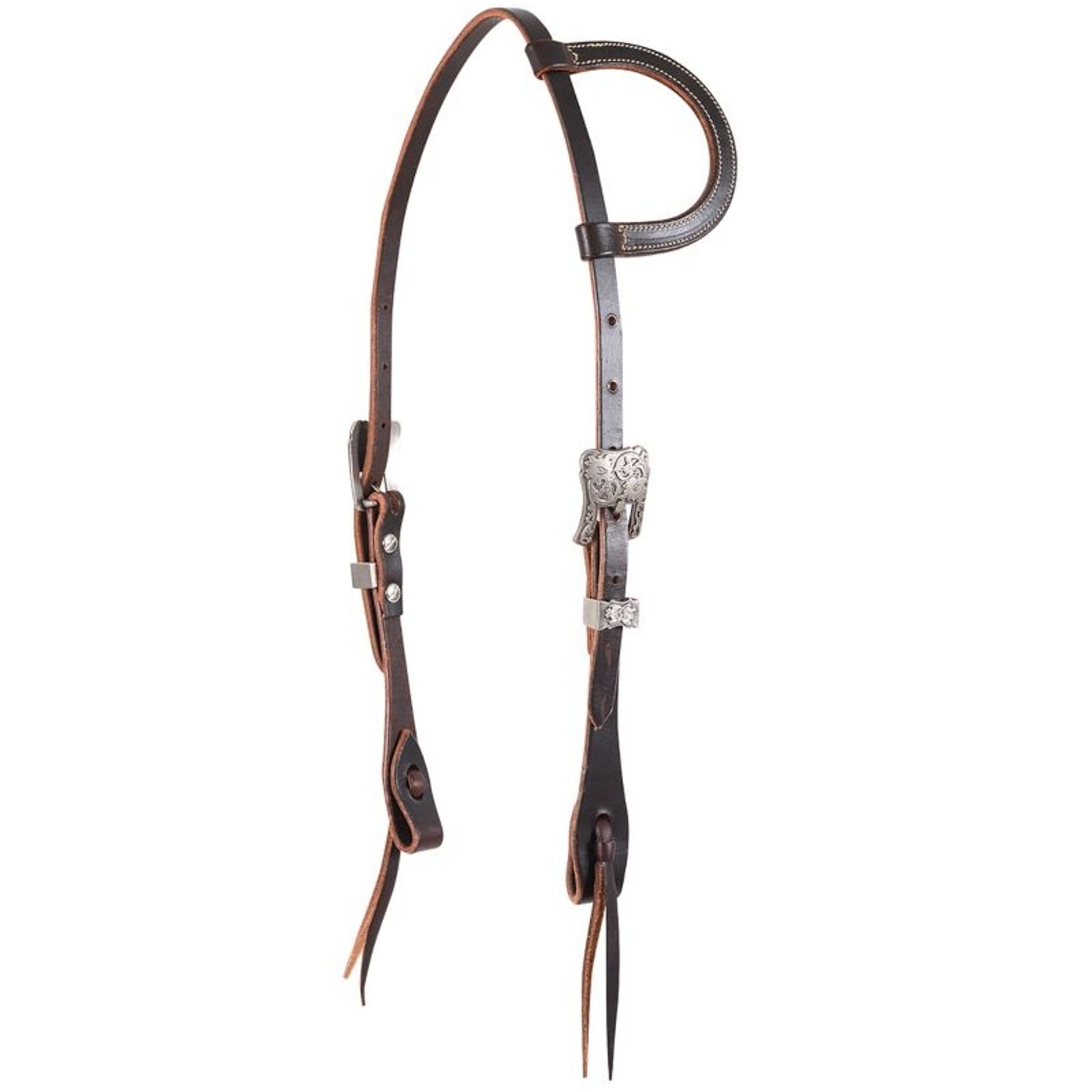 Martin Saddlery Antique Silver Slip Ear Headstall