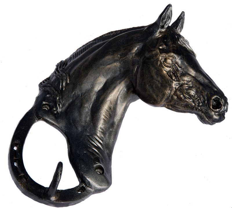 Horse Head Sculpture with Hook