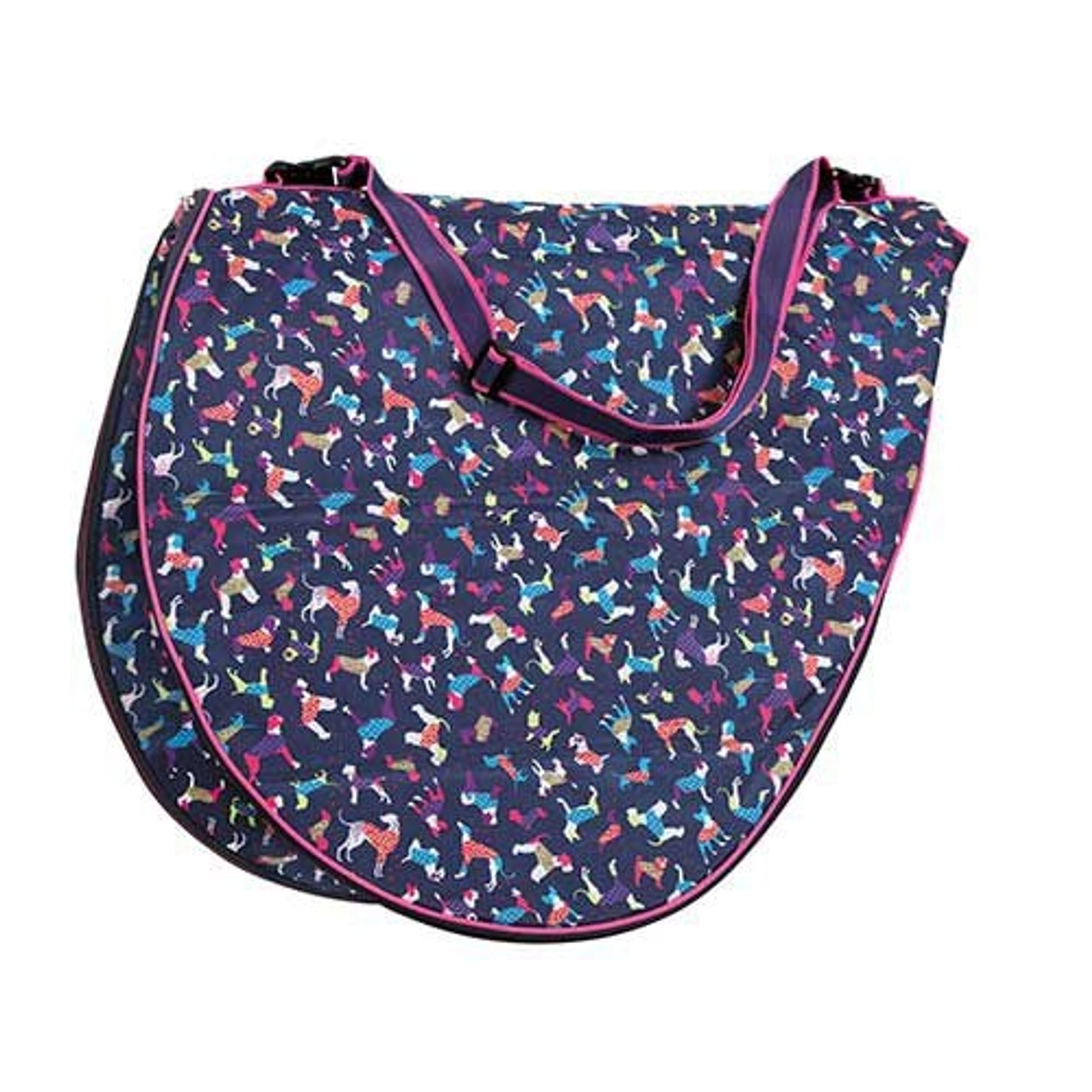 Shires Dog Print Saddle Carrying Bag