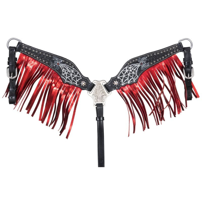 Silver Royal Black Widow Miniature Breast Collar