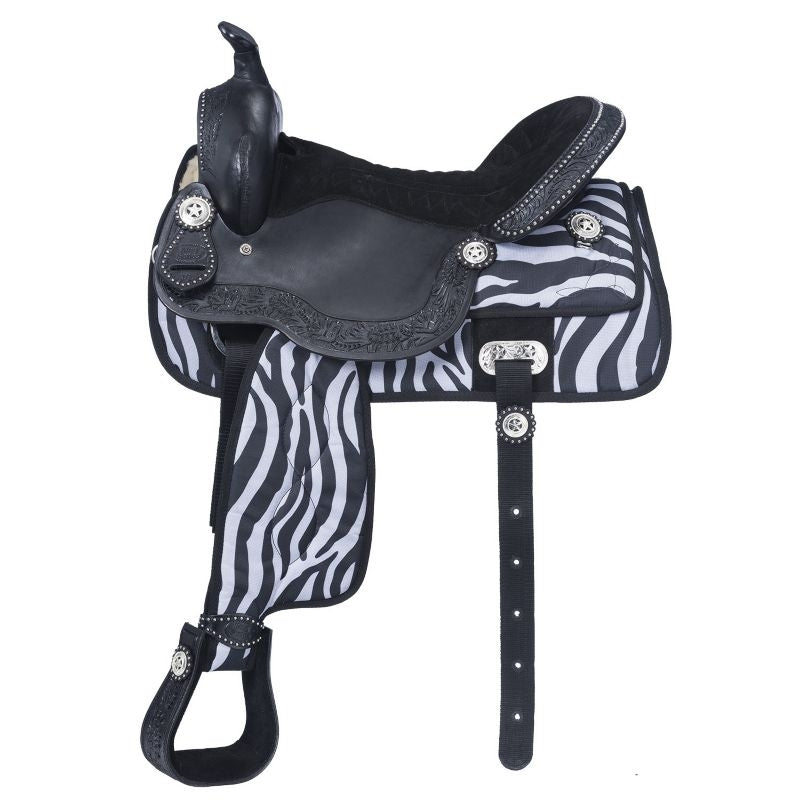 Tough1 Eclipse Fun Zebra Trail Saddle