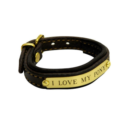 Padded Leather ID Bracelet
