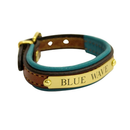 Padded Leather ID Bracelet