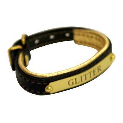 Padded Leather ID Bracelet