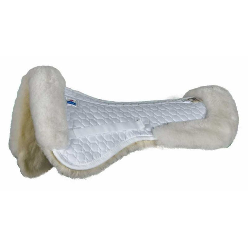 EA Mattes Gold Dressage Half Pad wRear Trim