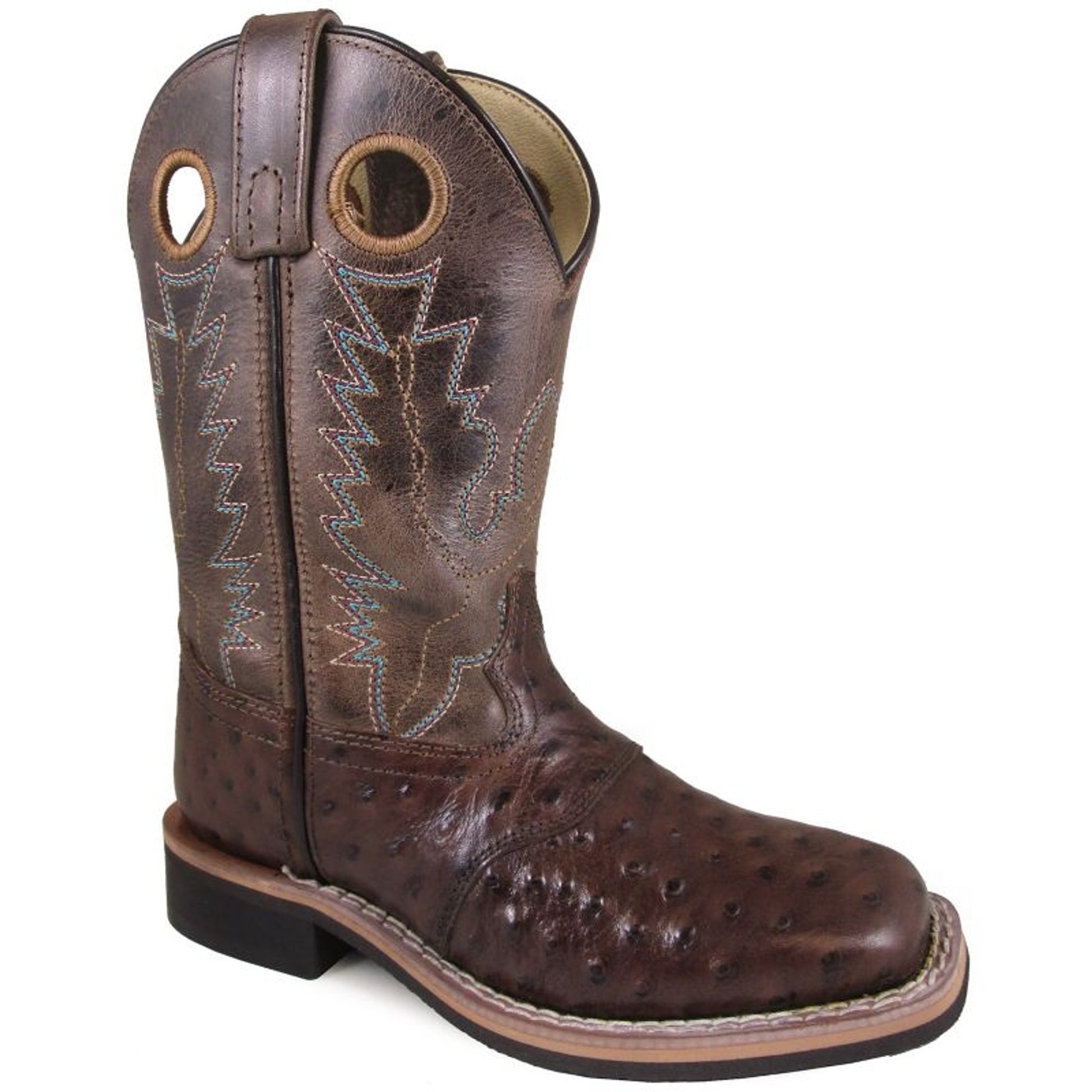 Smoky Mountain Childs Square Toe Brown Boots