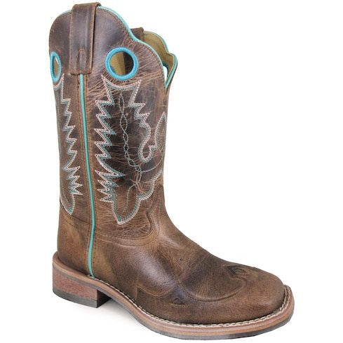 Smoky Mountain Ladies Marianna Sq Brn Boots