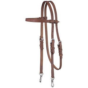 Tough1 Harness Browband Headstall with Snap Ends