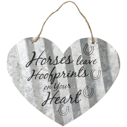Heart Shaped Metal Sign