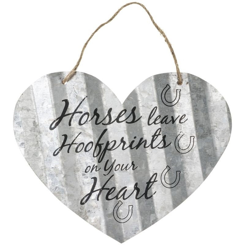 Heart Shaped Metal Sign
