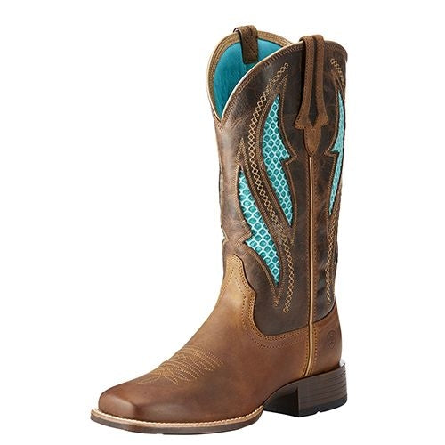 Ariat Ladies Venttek Ultra Sq Toe Brown Boots
