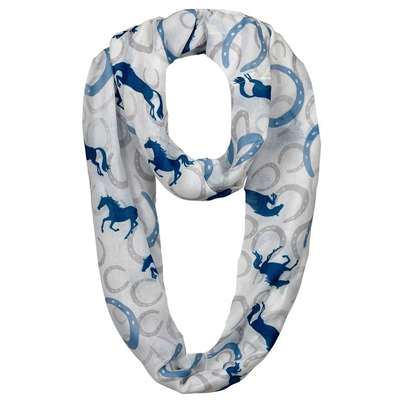 Horses and Horseshoes Infinity Scarf