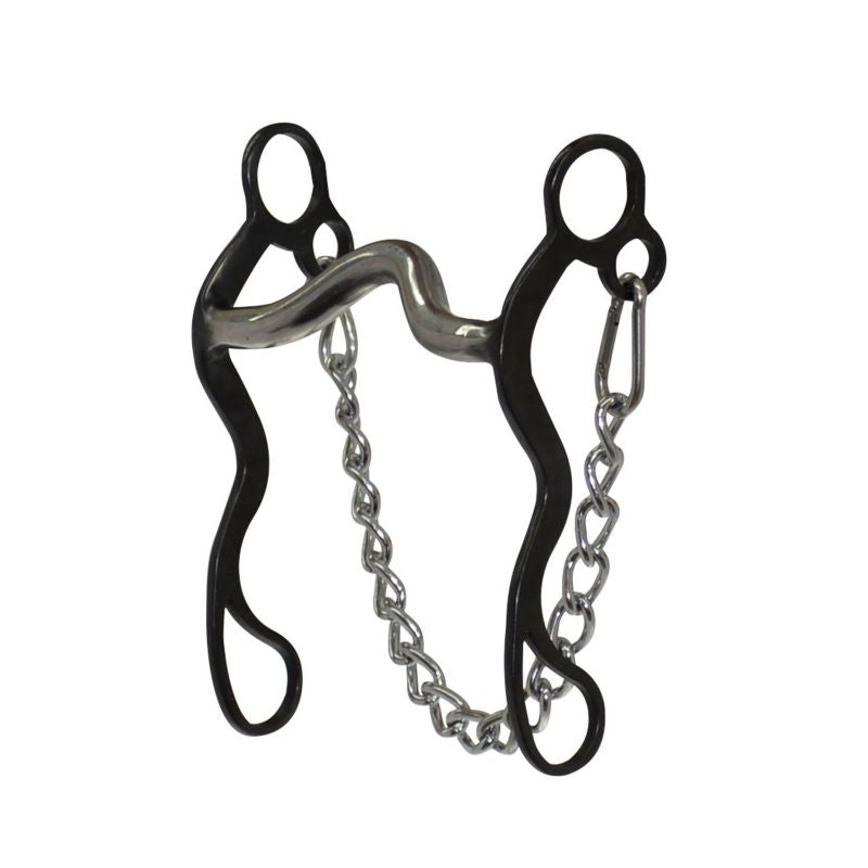 Diamond R Cowboy Sweet Iron Solid Shank Curb Bit
