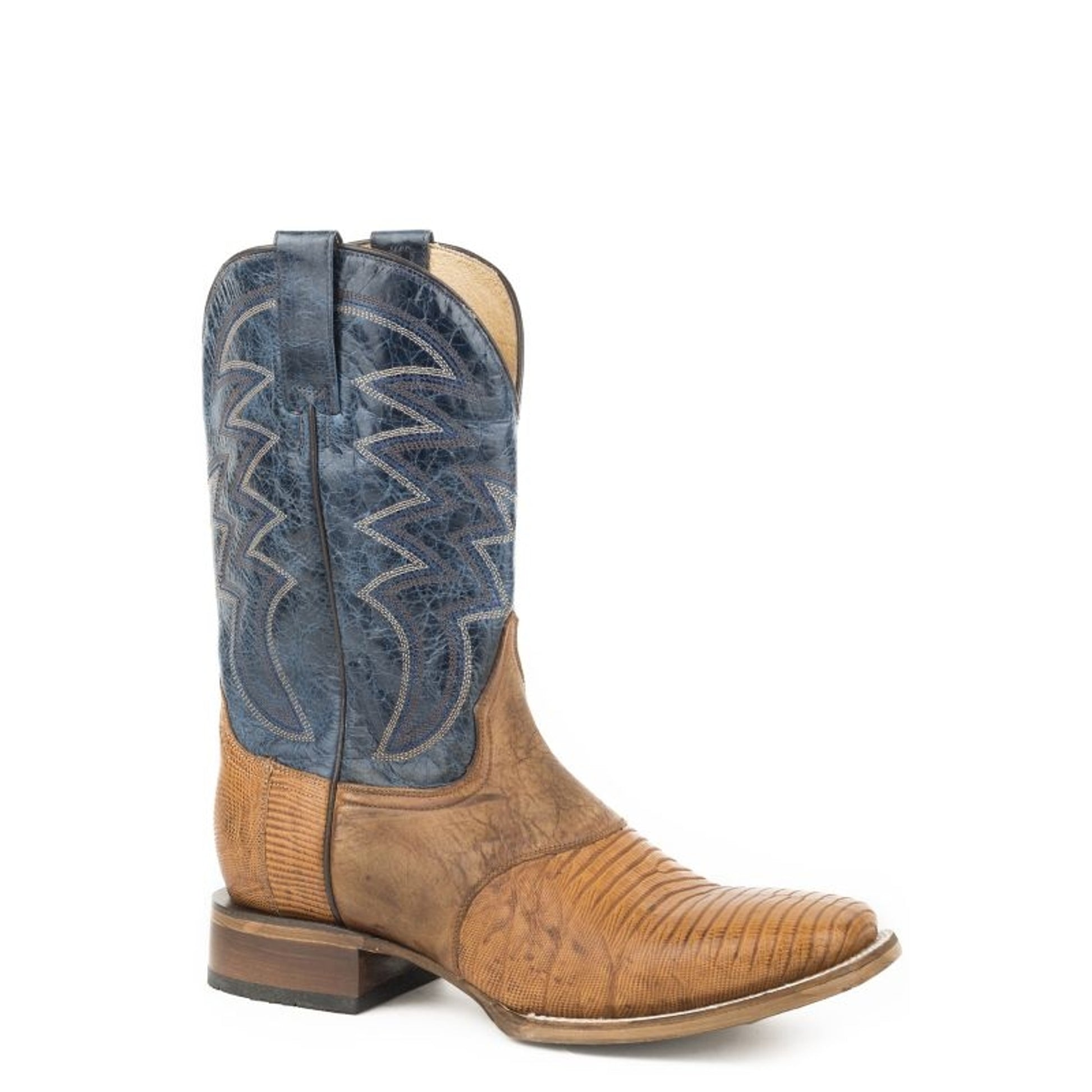 Roper Mens Deadwood Square Toe Tan Boots