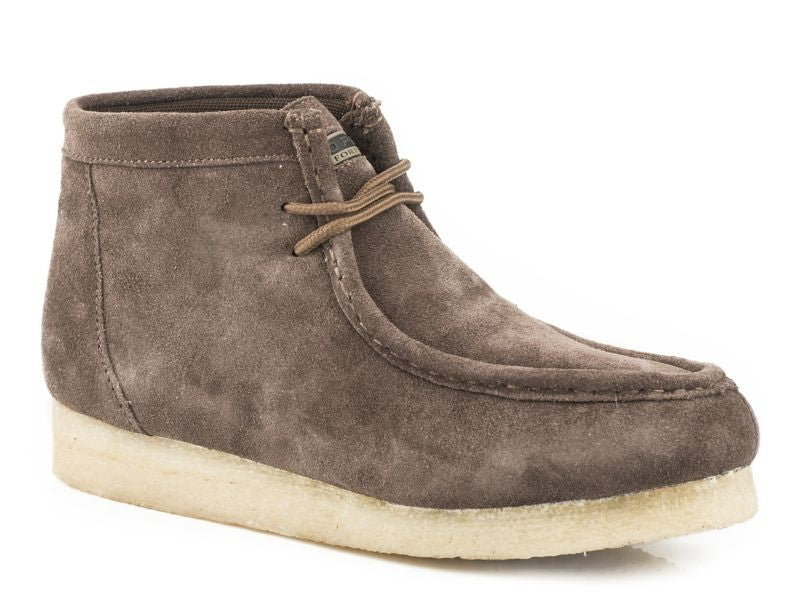 Roper Ladies Gum Sticker Brown Suede Shoes