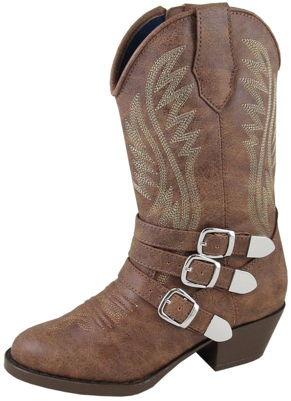Smoky Mountain Childs Buckle Up Brown Boots
