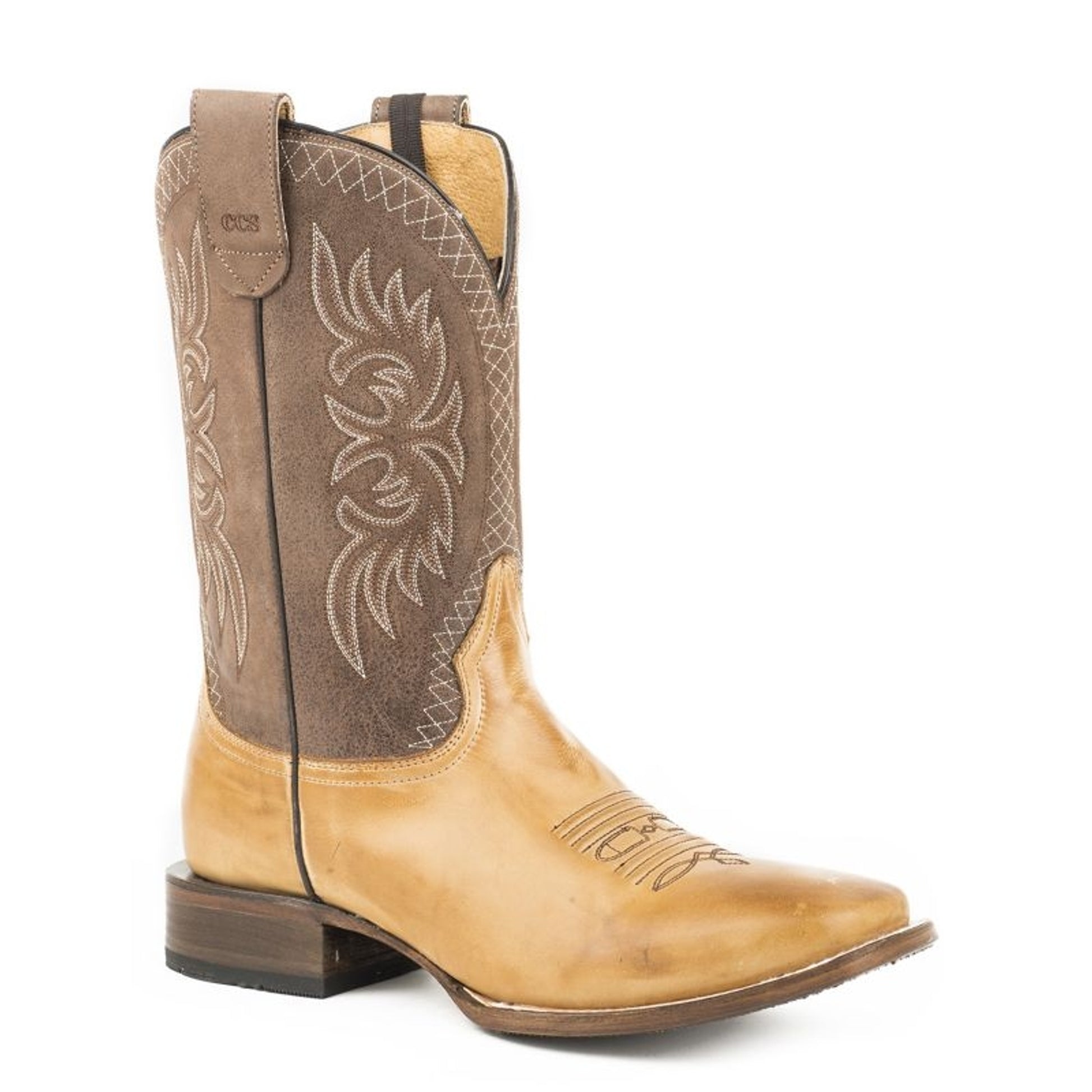 Roper Mens Sidewinder Sam Square Toe Boots