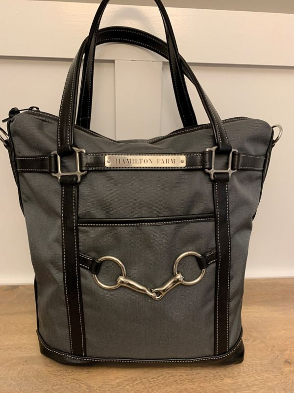 Personalized Green Hill Cordura Leather Tote