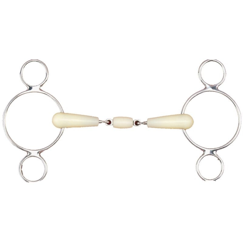 Happy Mouth Double Joint Roller 2-Ring Gag