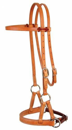 Professionals Choice Leather Nose Side Pull