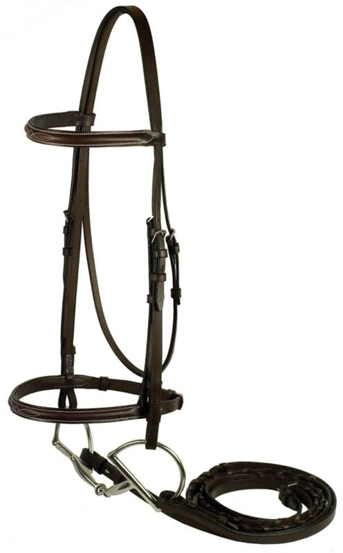 Gatsby Fancy Stitched Raised English Bridle