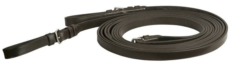 DaVinci Leather Draw Reins 5/8in x 108in Dk Brown