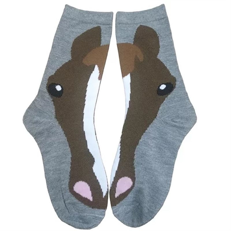 Horse Face Crew Socks 3-Pack