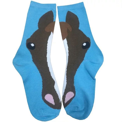 Horse Face Crew Socks 3-Pack