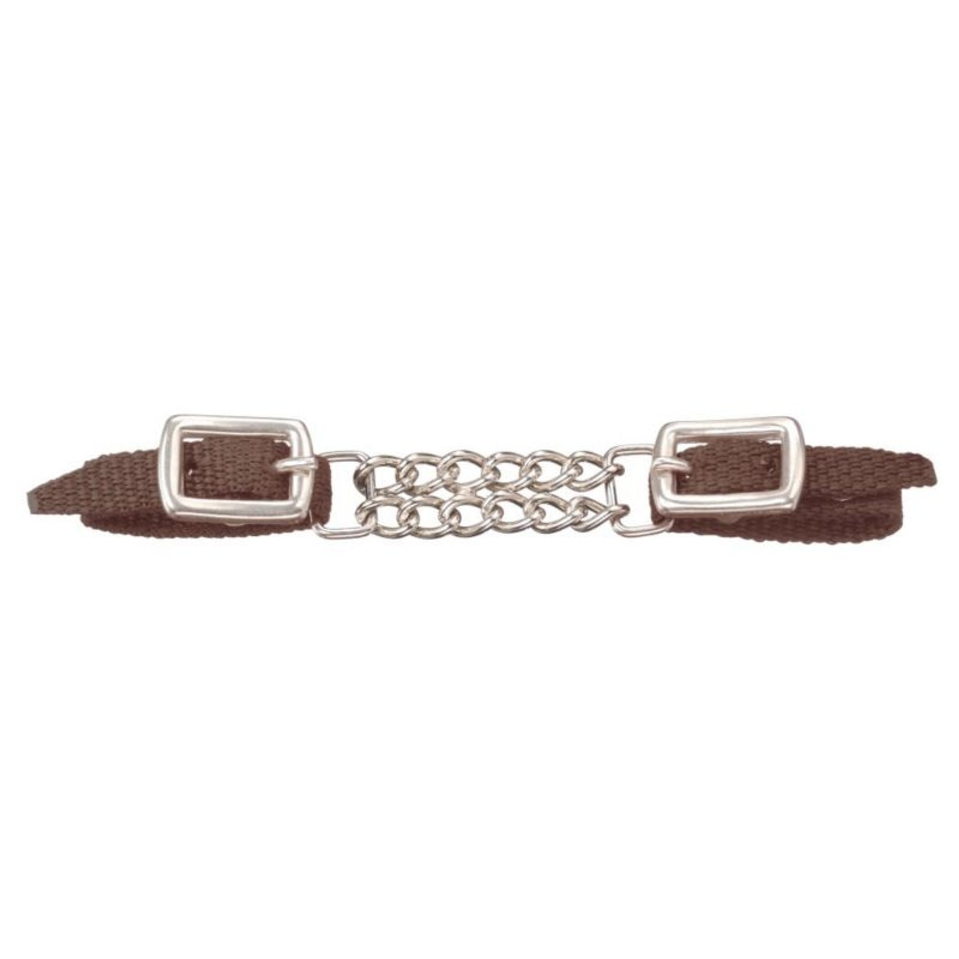 Tough1 Mini Nylon Curb Strap with Dbl Chain