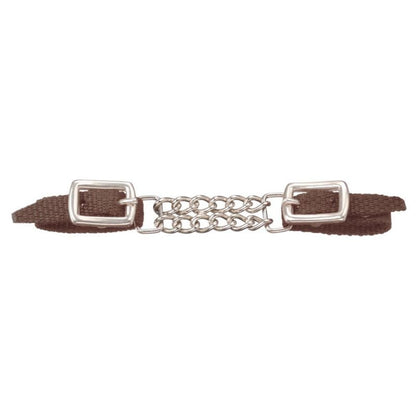 Tough1 Mini Nylon Curb Strap with Dbl Chain
