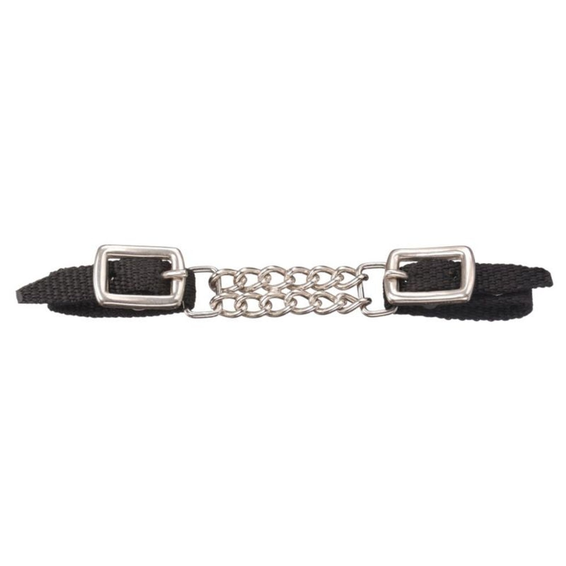 Tough1 Mini Nylon Curb Strap with Dbl Chain