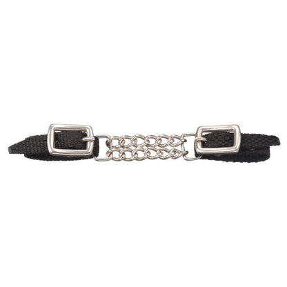 Tough1 Mini Nylon Curb Strap with Dbl Chain
