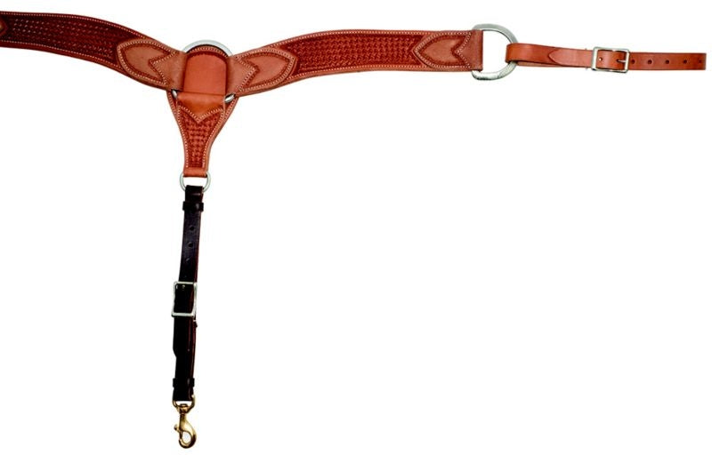 Cowboy Tack 3 1/2in Roughout Breast Collar