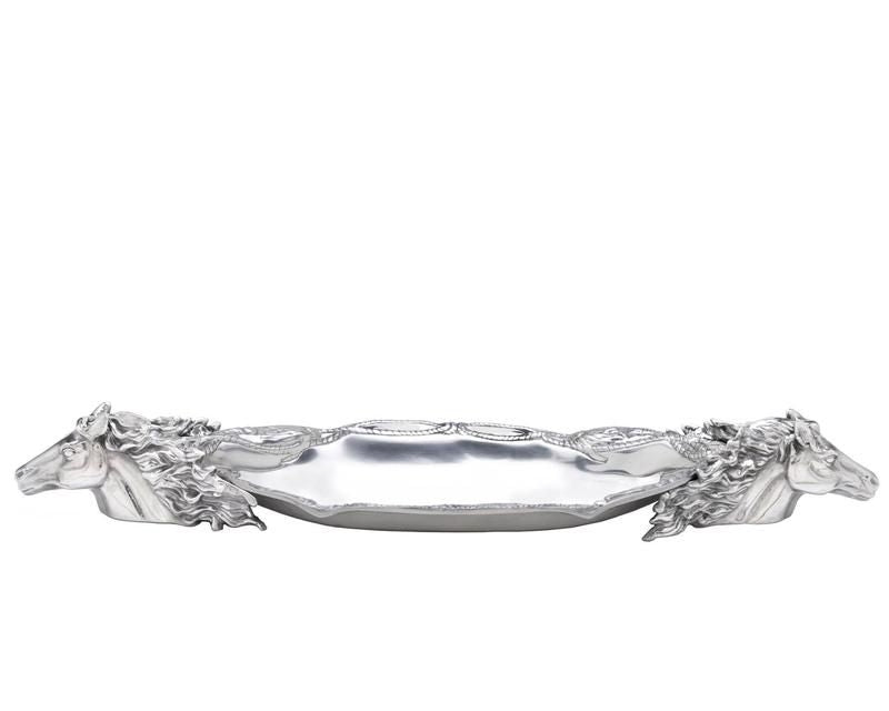 Arthur Court Horse Centerpiece Tray