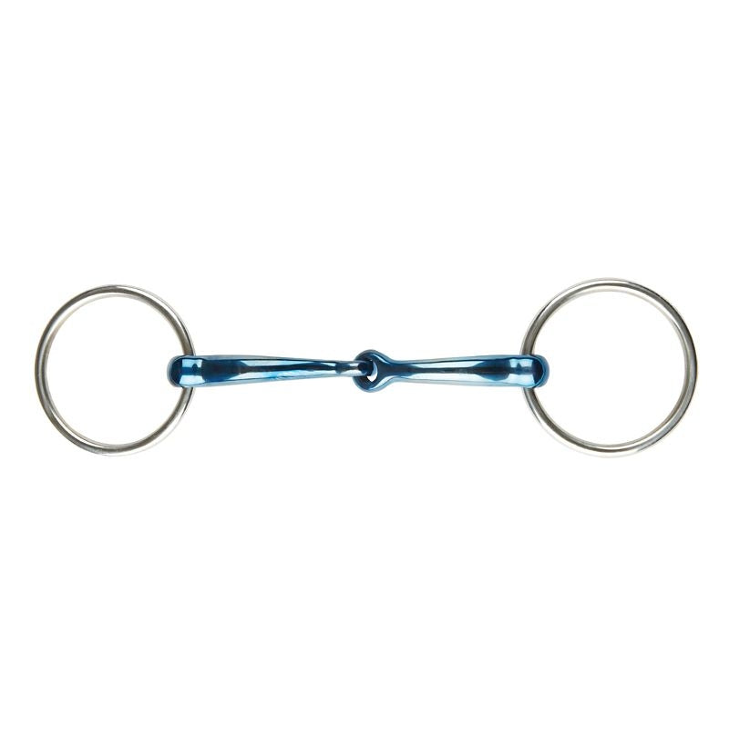 JP Korsteel Blue Steel Jointed Loose Ring Snaffle
