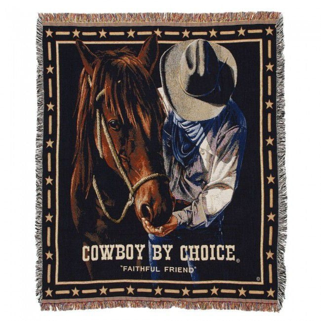 Cowboys by Choice Faithful Friend 50x60 Throw